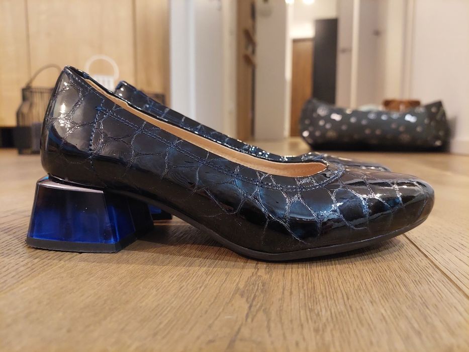 Buty czułenka dziewczęce naturalna skóra 35