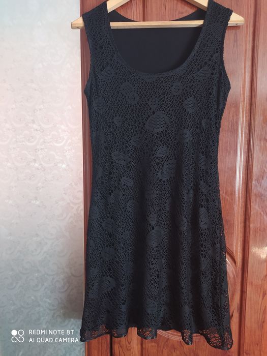 Чёрное платьице 46р