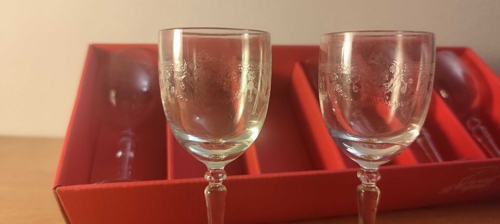 cristal arques - conjunto de 6 taças de licor  18 cl modelo dampierre