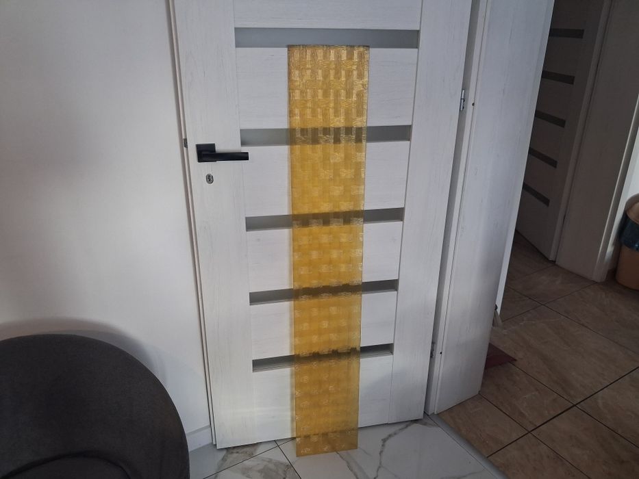 Miodowe szyby Ornamentowa w Dobrym Stanie 27 sztuk