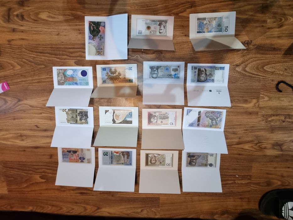 Banknoty kolekcjonerskie zestaw 15szt.
