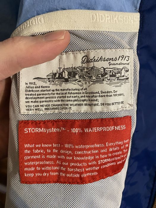 Przedłużana Kurtka Przeciwdeszczowa Storm System Didriksons rozmiar 44