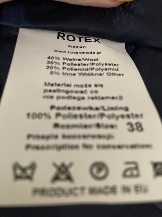 Płaszcz damski rozm 38