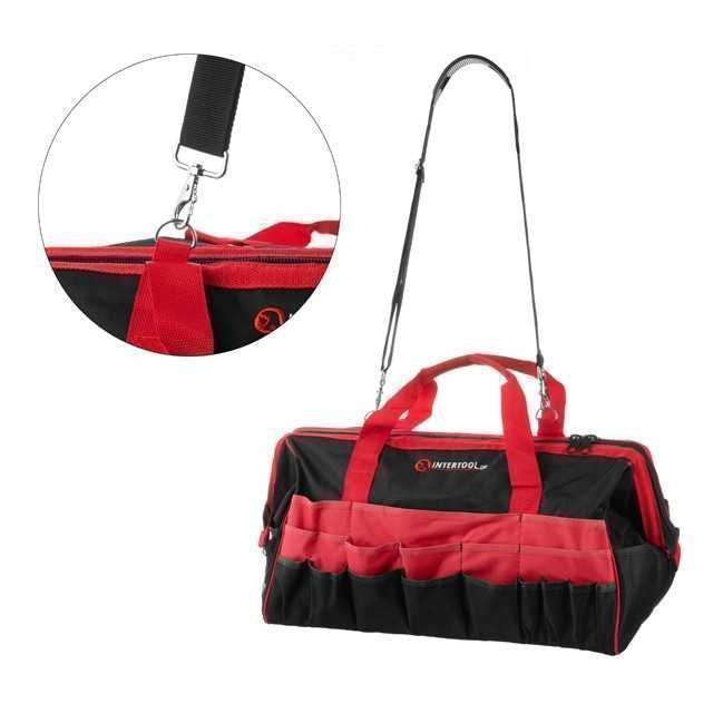 Сумка для інструменту 20 кишень 495ммх267х343мм INTERTOOL BX-9002