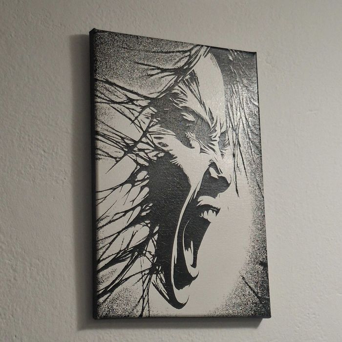 Obraz "Scream" 20cmx30cm Akryl