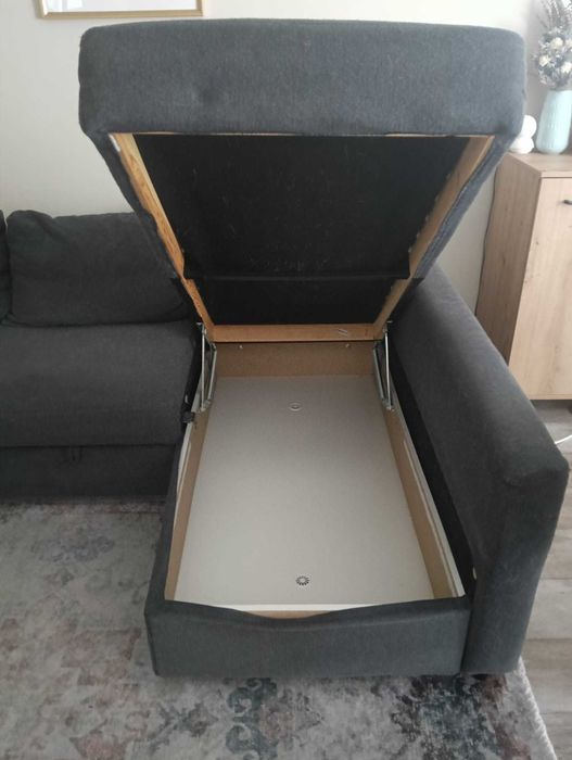 Sofá chaise lounge c/arrumação - modelo Friheten - IKEA