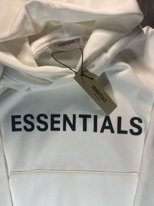 Hoodie Essentials Fear of God Branco / Off-White Original