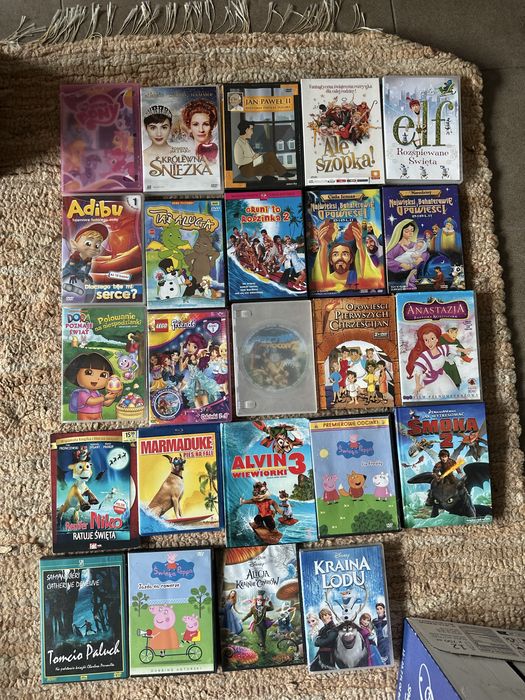 Filmy DVD wielki mix dla dzieci obyczajowe zagraniczne