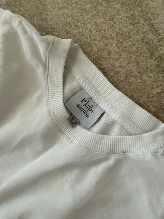 Білий оверсайз лонгслів Arina Apparel (зріст 152 / XS-S)