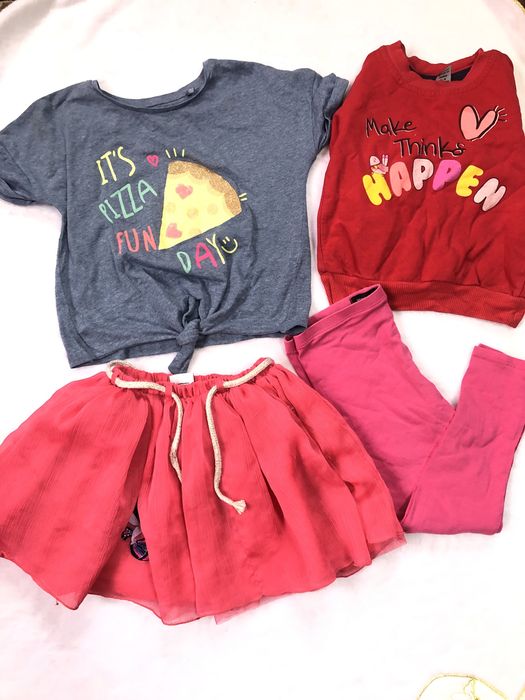 Пакет одягу 2-4р. Топ, юбка лосіни кофта