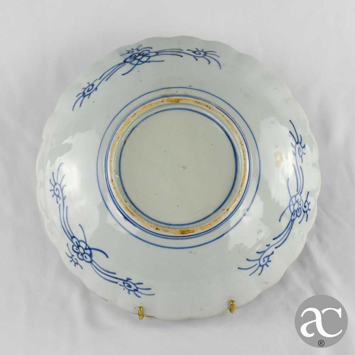 Prato porcelana Japão decoração Arita Imari, Período EDO (1603 a 1867)