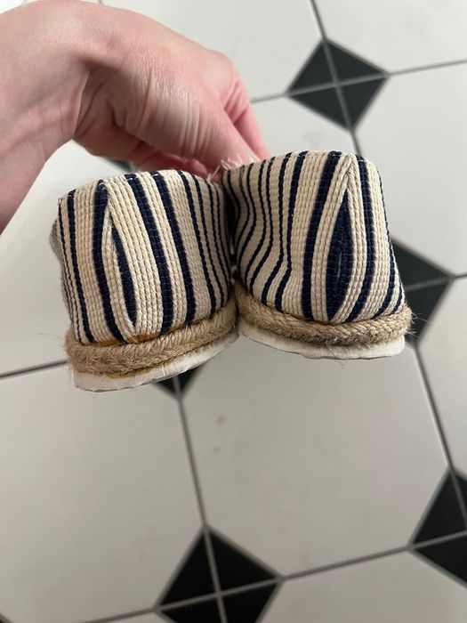 Espadryle baleriny w paski kremowe granatowe New Look rozm. 37