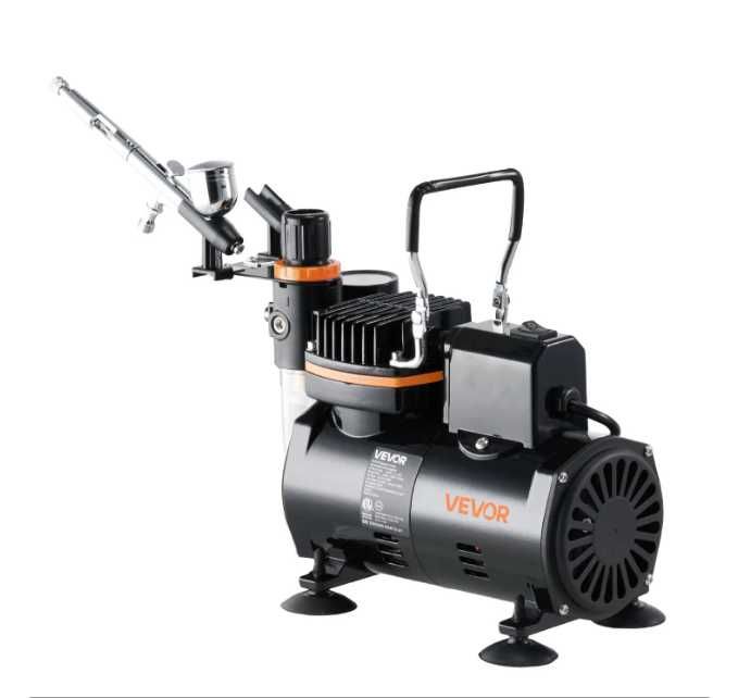 Aerograf + kompresor tc-80 3x pistolet 24 farby zestaw diy