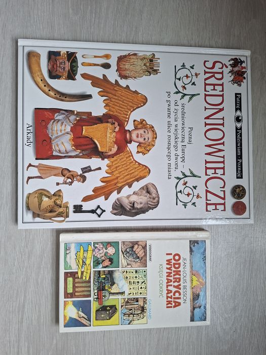 Książki historia, średniowiecze, wynalazki.