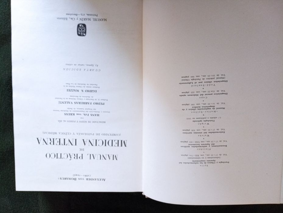 Medicina interna: compendio práctico de patología médica y ..." 1944