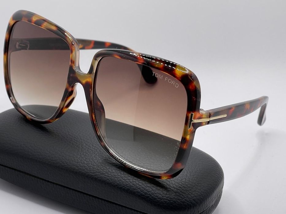 TOM FORD damskie duże panterkowe okulary vintage