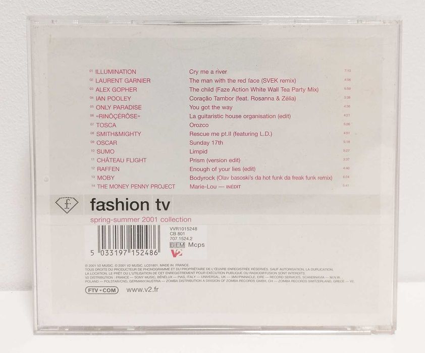 CD - Fashion tv (spring-summer 2001 collection)