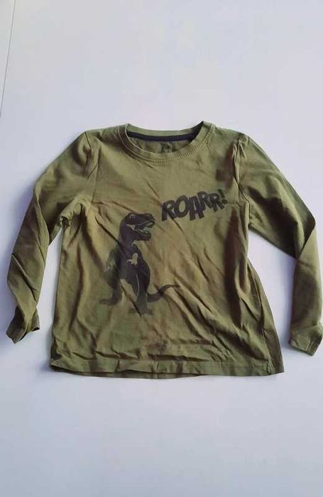 Bluzka T-shirt z długim rękawem Lupilu 110-116cm 5-6 lat dinozaur #735