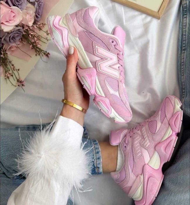 Damskie buty sportowe New Balance 9060 Pink Overdye