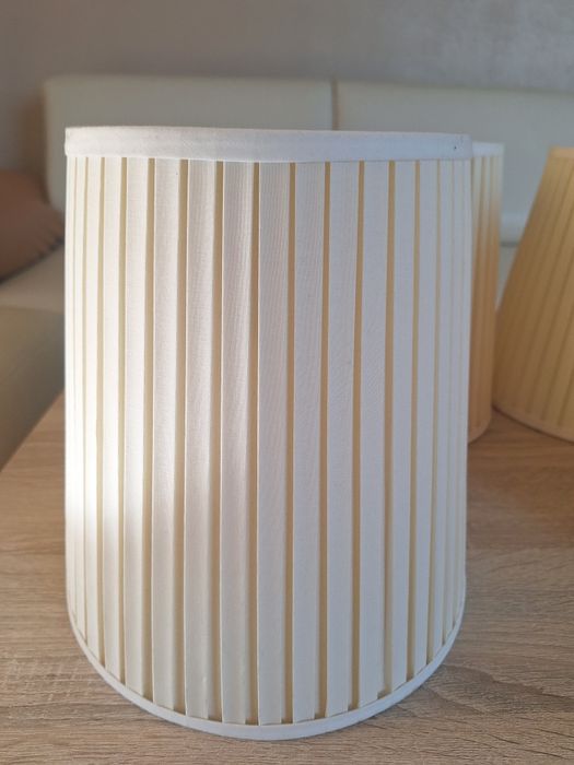 klosz abażur do lampy materiałowy kremowy monia lampa