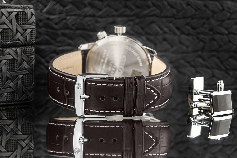 Zegarek Męski ZEPPELIN LZ127 Graf Zeppelin Dual Time 7644-5 + BOX