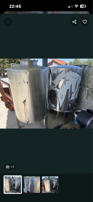 Cubas inox 500litros