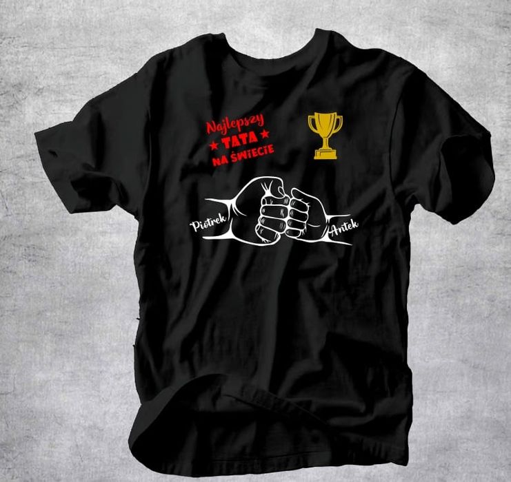 Personalizowana Koszulka na Dzień Taty. Ekipa Taty