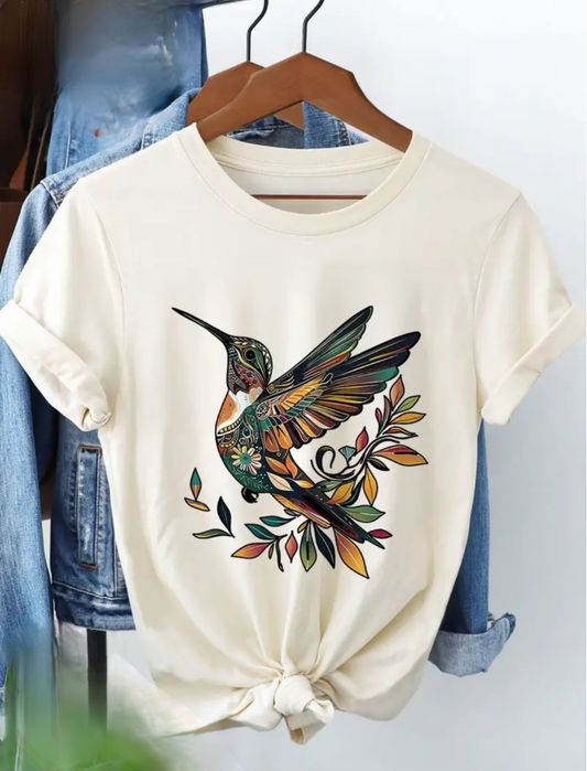 XXL koszulka bluzka damska t-shirt koliber kolor  morela