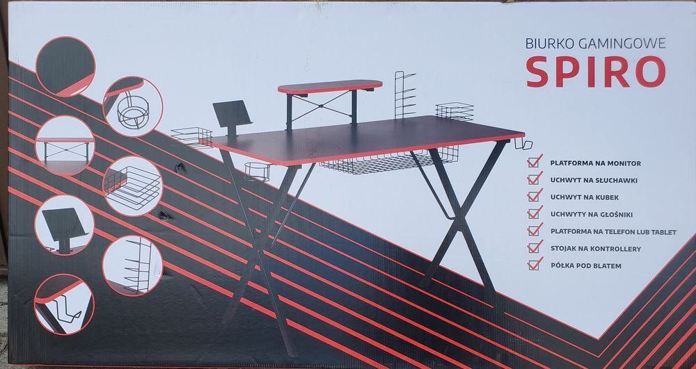 Biurko gamingowe SPIRO
