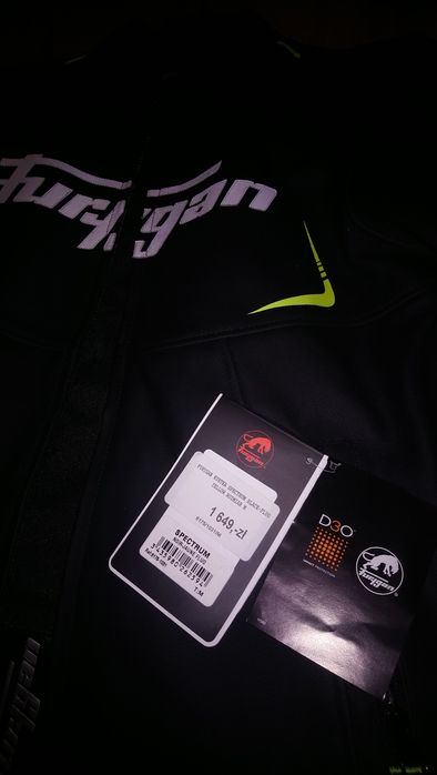 Kurtka FURYGAN spectrum BLACK-FLUO / Skòra