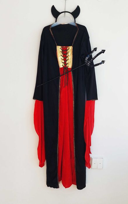 Fato de Carnaval de Vampira tamanho 6 - 8 anos