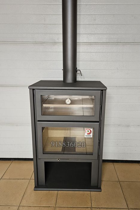Salamandra Lenha Forno INOX  - NOVAS - Fabricada em Portugal