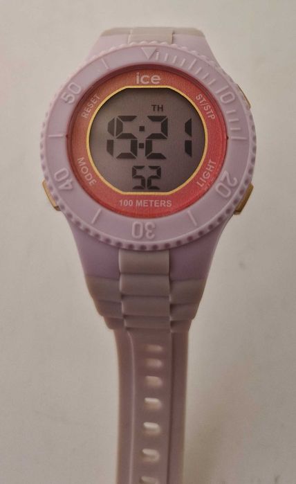 Zegarek Ice-Watch Ice Digit Lilac Sunset cyfrowy różowy 100m sportowy basen