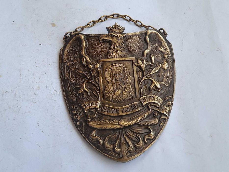 Ryngraf Narodowe Siły Zbrojne z Matką Boską i orłem w koronie (15 cm)