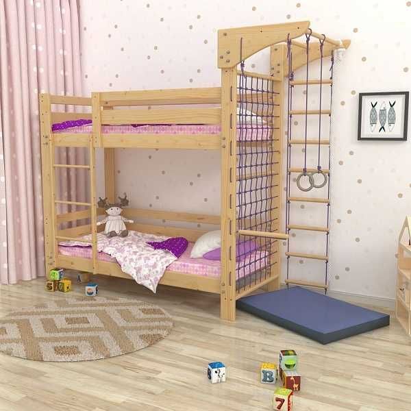 Двоярусне спортивне ліжко (babyson 8) 80x190 см
