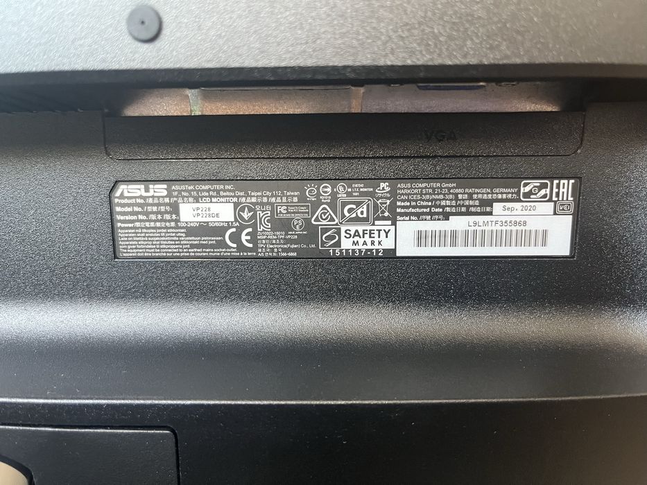 Monitor LCD Asus