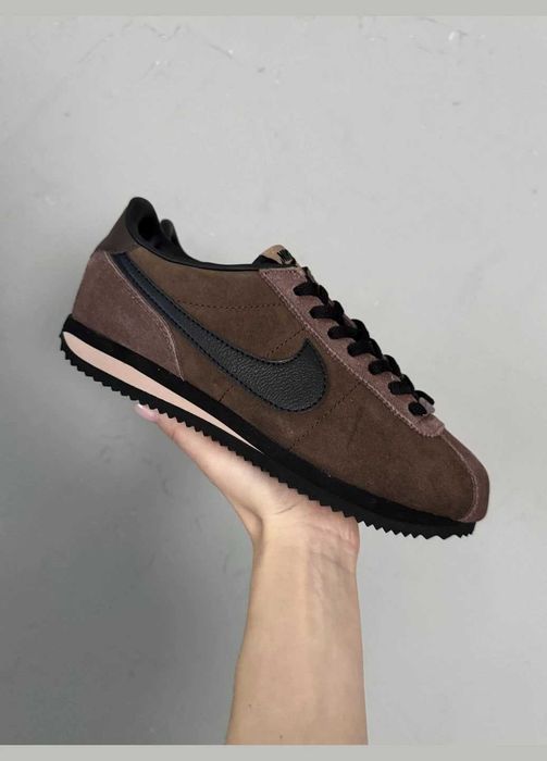 Оригинал Кроссовки nike cortez найк женские коричневые сток из европы