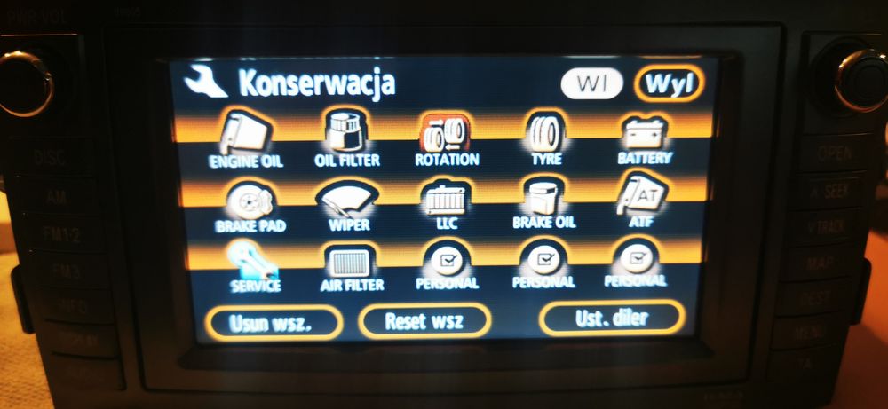 Toyota Auris radio nawigacja