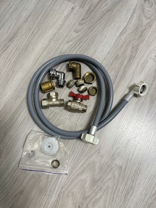 Продам шаровый кран, шланг стиральной машины