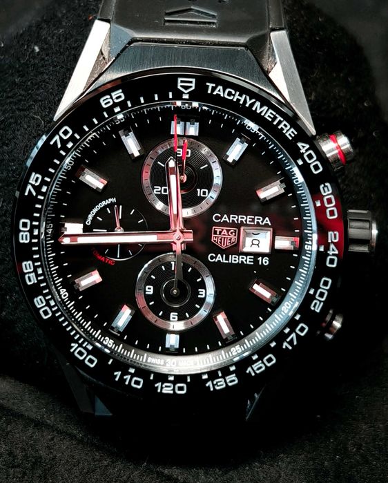 Zegarek TAG Heuer Modular 45 Mechanical Module Calibre 16 ACBF2A80 Chrono Certyfikat 2 paski box Komplet !