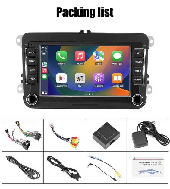 Radio Android para VW Passat, Golf MK5 e MK6, Jetta, Polo, Touran