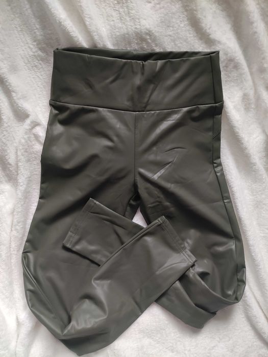 Legginsy ekoskórka Lekko ocieplane Miego