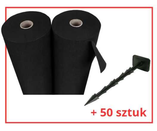 AGROWŁÓKNINA UV P-150 (1,6x10 m) + Kotwice do mocowania (50 szt.)