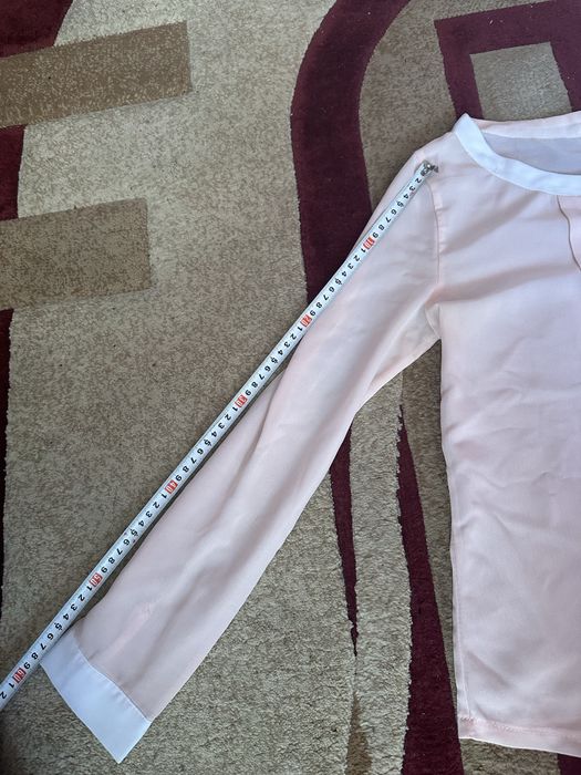 Блузка  біло-персикова  s-m