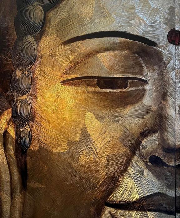 Quadro buda dourado