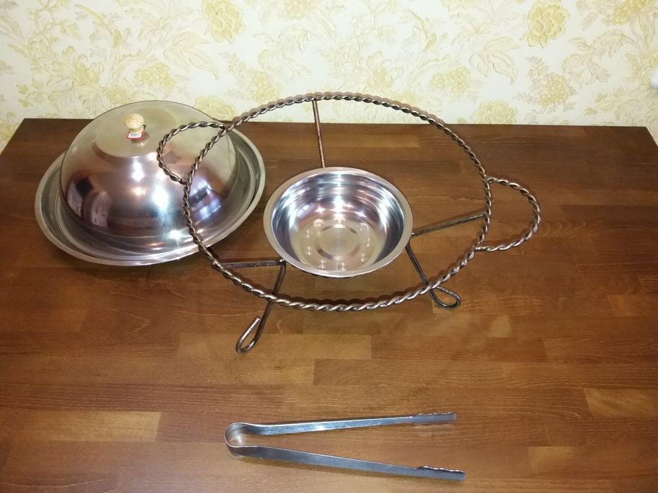 Садж. Блюдо для разогрева шашлыка.