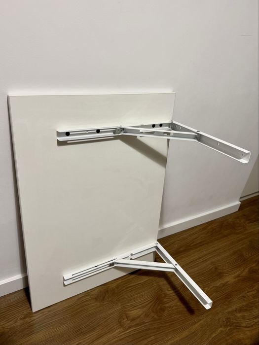Stół rozkładany wiszący 70x50 biały