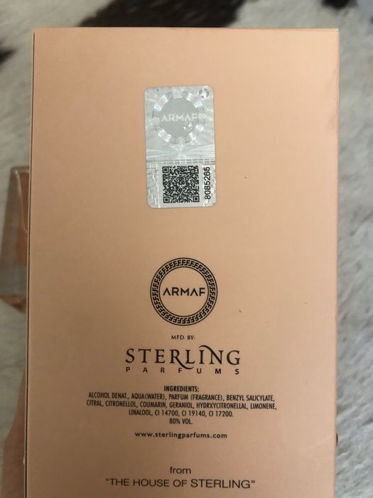 Armaf Sterling Parfums Club De, N105мл. Духи Orto Parisi Terroni 50 ml
