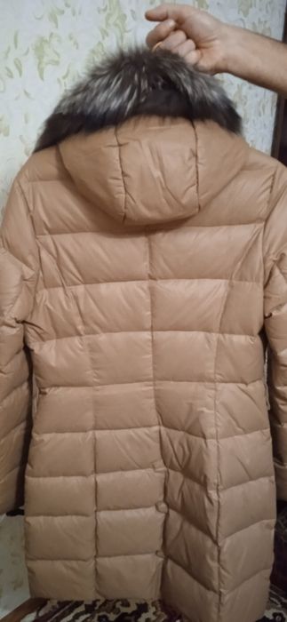 Пуховик натуральний, хутро, 46-48 розмір