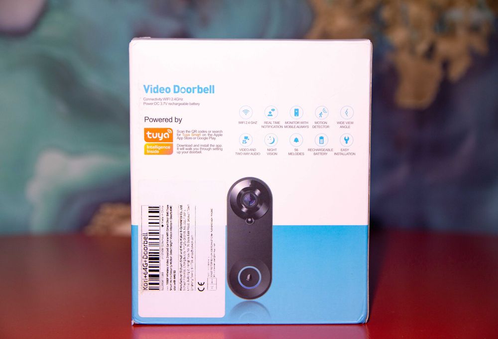 +КАРТА 64GB! Розумний домофон TUYA Video Doorbell|4400mAh Wi-Fi(1080)